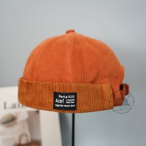 5 Color Vintage Brimless Docker Hats, Japanese Beanie Hat for Men&Women, Autumn Winter Skullcap, Sailor Hats, Streetwear Hats, Gift for Her