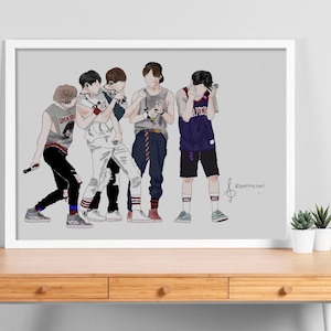 Kpop SHINee Printable Digital Wall Art Digital Download