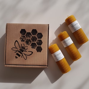 Set di 40 mini candele magiche in cera d'api in bianco e nero
