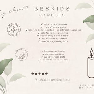 Naturalna świeca z wosku pszczelego Świerk | Ręcznie robiona ekologiczna świeca Slow Living Decor | Beskidy zdjęcie 9