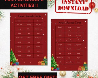 Charades Printable for Teens - Etsy