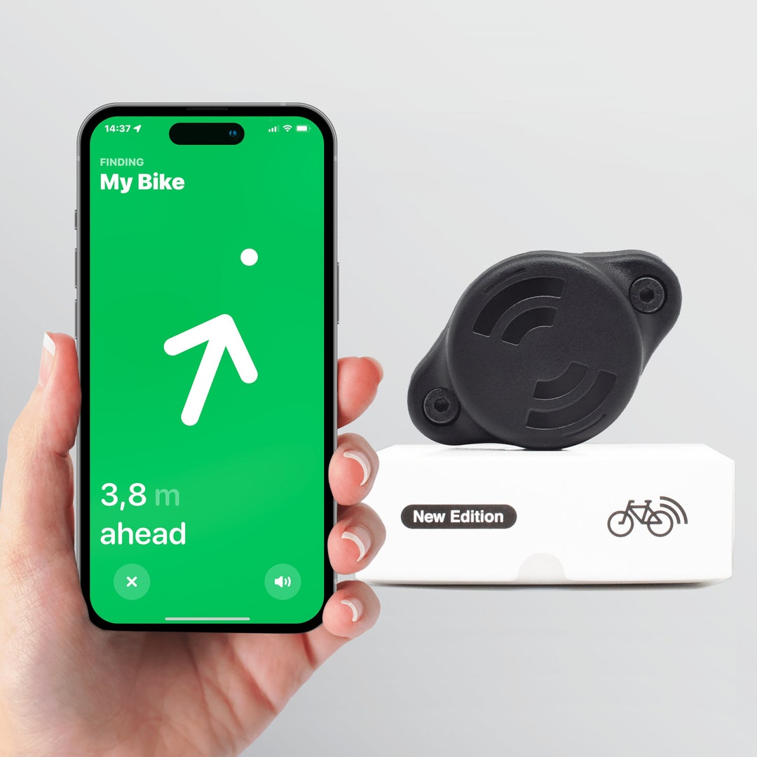thumbnail image 2 of GPS Bike Bell Tracker - Anti-Theft Apple Find My Compatible No Subscription 2 of 8