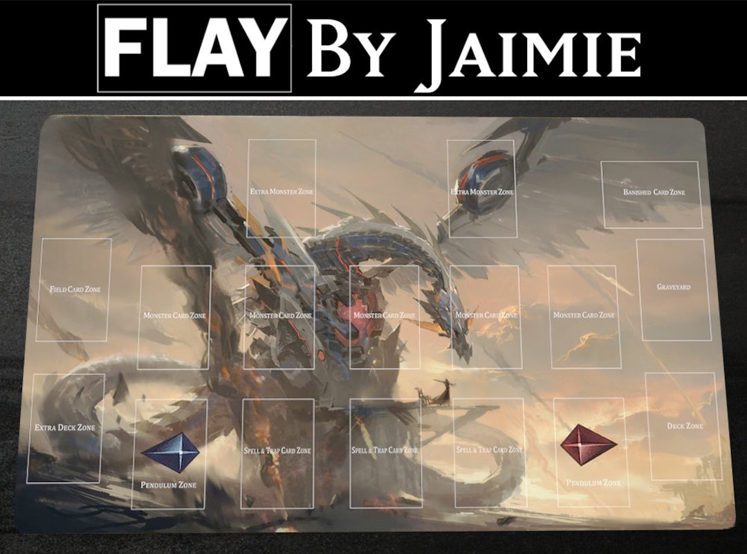 YGO Playmat Cyber Dragon Infinity With Free Carry Bag Premium Fabric