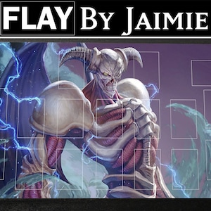 YGO Playmat Summoned Skull avec sac de transport gratuit | Tapis Duel JCC personnalisé en tissu haut de gamme | Impression Ultra HD avec surface antidérapante |