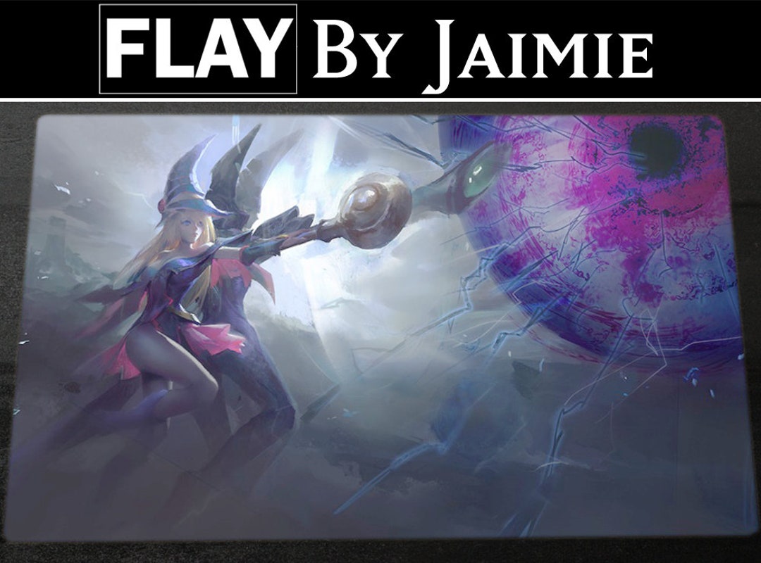 YGO Playmat Dark Magicians With Free Carry Bag Premium Fabric Custom