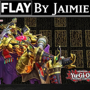YGO Playmat Eldlich le Seigneur d'or avec sac de transport gratuit | Tapis Duel JCC personnalisé en tissu haut de gamme | Impression Ultra HD avec surface antidérapante |