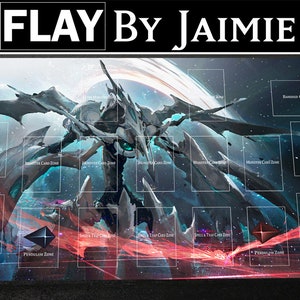 YGO Playmat Shooting Quasar Dragon avec sac de transport gratuit | Tapis Duel JCC personnalisé en tissu haut de gamme | Impression Ultra HD avec surface antidérapante