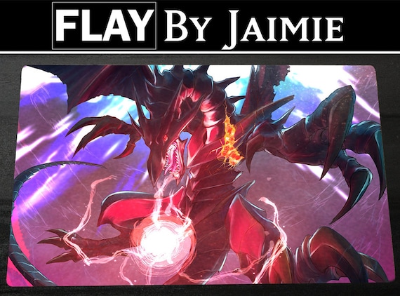 YGO Playmat Red-eyes Black Dragon With Free Carry Bag | Premium