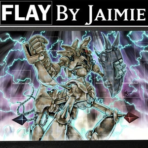 YGO Playmat Ultimate Ancient Gear Golem avec sac de transport gratuit | Tapis Duel JCC personnalisé en tissu haut de gamme | Impression Ultra HD avec surface antidérapante |