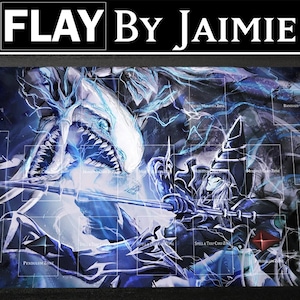 YGO Tapis de jeu Blue-Eyes vs Dark Magician avec sac de transport gratuit | Tapis Duel JCC personnalisé en tissu haut de gamme | Impression Ultra HD avec surface antidérapante |