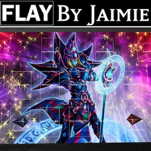 YGO Tapis de jeu Magicien du chaos avec sac de transport gratuit | Tapis Duel JCC personnalisé en tissu haut de gamme | Impression Ultra HD avec surface antidérapante |