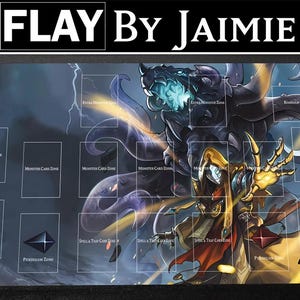 YGO Krabbeldecke Old Entity Hastorr mit Gratis Tragetasche | Premium Stoff Benutzerdefinierte Duel TKG Matte | Ultra HD-Druck mit Anti-Rutsch-Oberfläche |