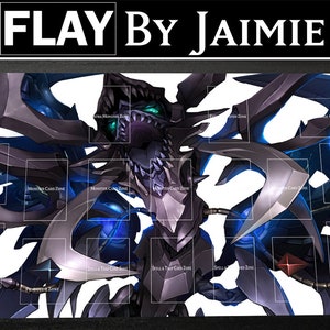 YGO Krabbeldecke Cyberdark Dragon mit gratis Tragetasche | Premium Stoff Benutzerdefinierte Duel TKG Matte | Ultra HD-Druck mit Anti-Rutsch-Oberfläche |
