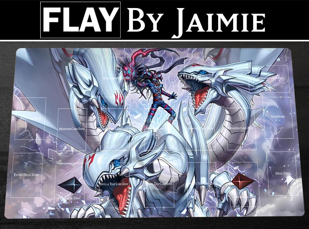 YGO Playmat Dragon Magia Master with Free Carry Bag | Premium Fabric Custom Duel TCG Mat | Ultra HD Print with Anti-Slip Surface |