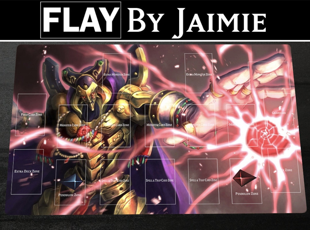 YGO Playmat Eldlich the Golden Lord With Free Carry Bag Premium Fabric