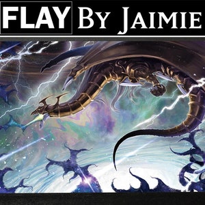 Tapete de juego YGO Ten Thousand Dragon con bolsa de transporte gratuita / Tapete de duelo TCG personalizado de tela premium / Impresión Ultra HD con superficie antideslizante /