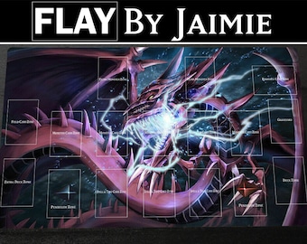 Yu-Gi-Oh! Slifer The Sky Dragon Playmat – TCG Standard Playmat, 23x13.5 Inches, Unbranded