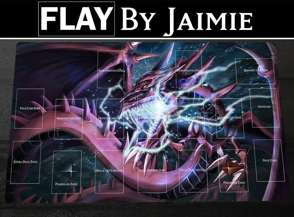 Yu-Gi-Oh! TCG Slifer The Sky Dragon Playmat - Standard Size 23x13.5 Inches  Yugioh Playing Mat