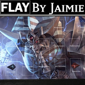 YGO Tapis de jeu Obelisk the Tormentor avec sac de transport gratuit | Tapis Duel JCC personnalisé en tissu haut de gamme | Impression Ultra HD avec surface antidérapante |