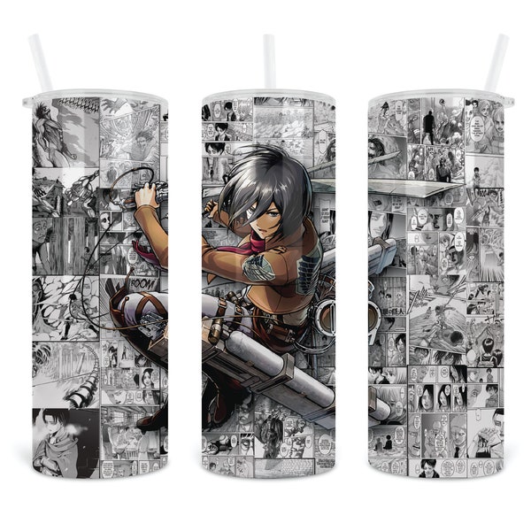 Anime Becher Design - Sublimations Designs - Cartoon Gerade Designs - Becher Wraps - Becher Designs - Metall Becher