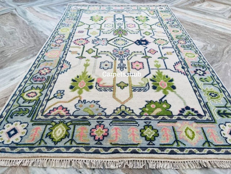 Sad Rug Premium White Oushak Rug With