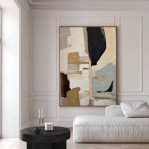 Framed Canvas Print Neutral Wabi Sabi Wall Art Japandi Abstract Living Room Decor Modern Minimalist Art Scandinavian Bedroom Decor
