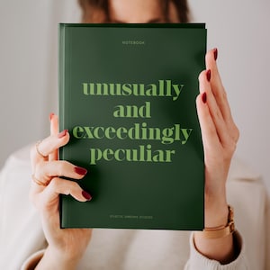 Wizard Of Oz Notebook Green Exceedingly Peculiar Journal Bad Witch Wicked Musical Merch Elphaba Green Witch Shiz Univerzity Unique Gift Idea