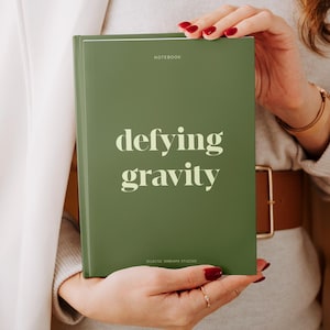 Wizard Of Oz Notebook Green Defying Gravity Journal Bad Witch Wicked Musical Merch Elphaba Green Witch Gift Shiz Univerzity Unique Gift Idea