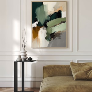 Modern Neutral Wabi Sabi Minimalist Abstract Art Print
