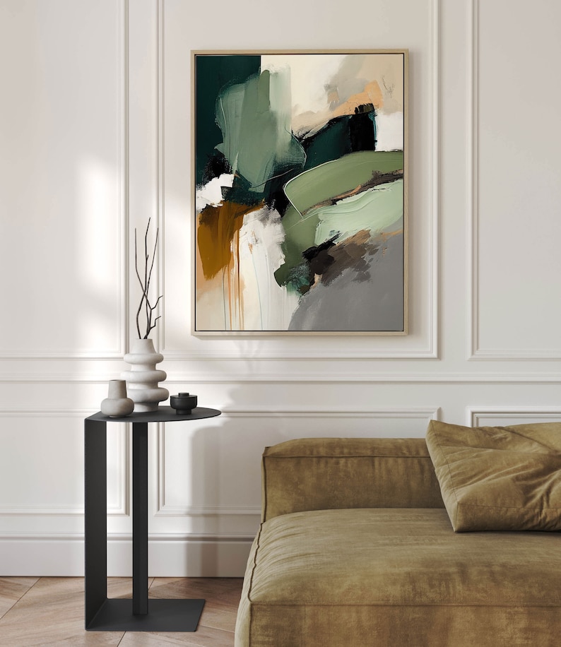 Modern Neutral Wabi Sabi Minimalist Abstract Art Print