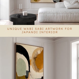 Wabi Sabi Neutral Wall Art Japandi Abstract Art Print Terracotta ...