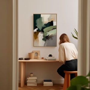 Abstract Art Print Trendy Living Room and Bedroom Decor