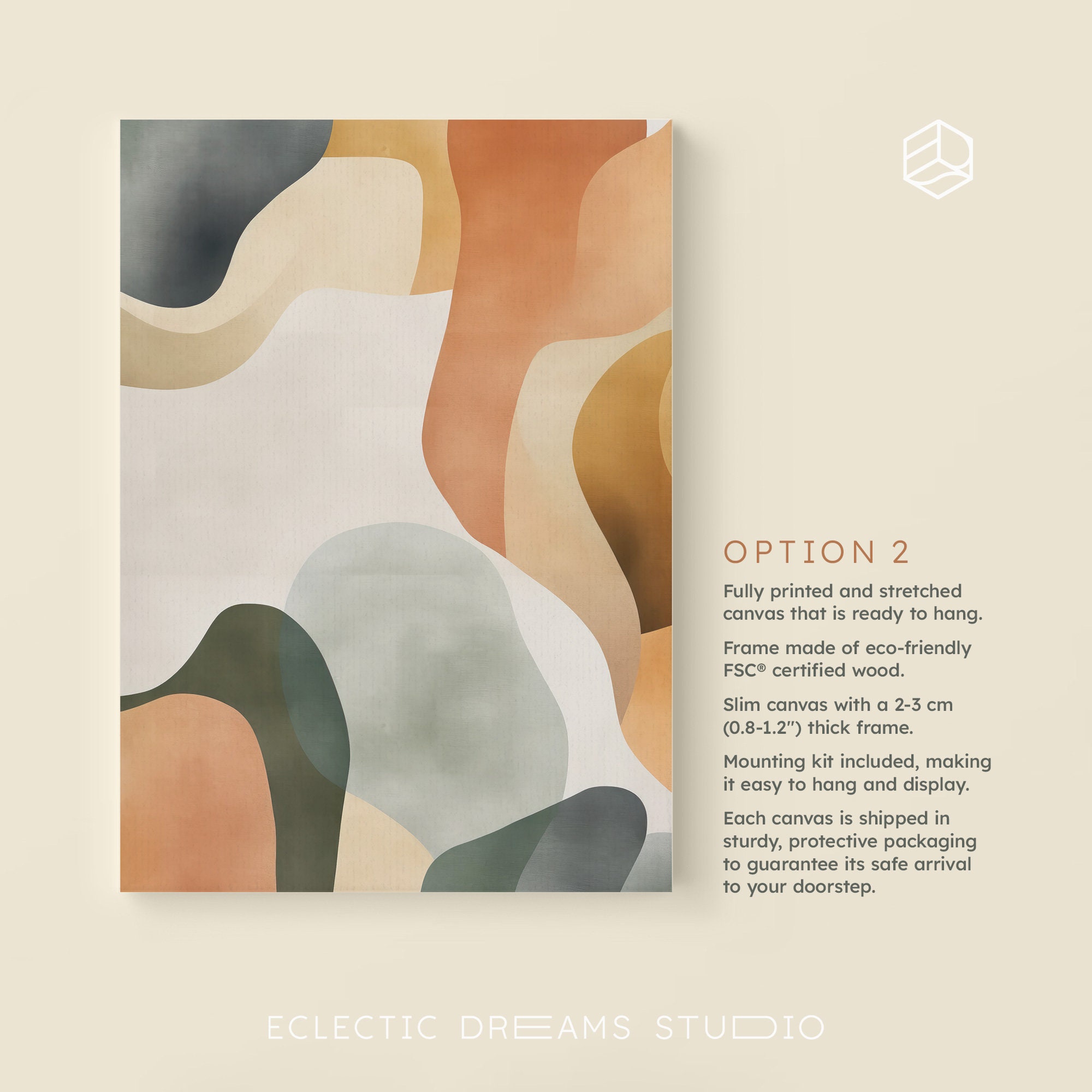 Set of 3 Prints Watercolor Abstract Wall Art Colorful Above Bed Decor ...