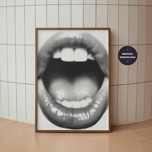 Retro Funky Wall Art Decoración peculiar del hogar, Decoración de apartamentos neutros, Arte de pared de dormitorio universitario de moda vanguardista, Impresión estética independiente, DESCARGA DIGITAL