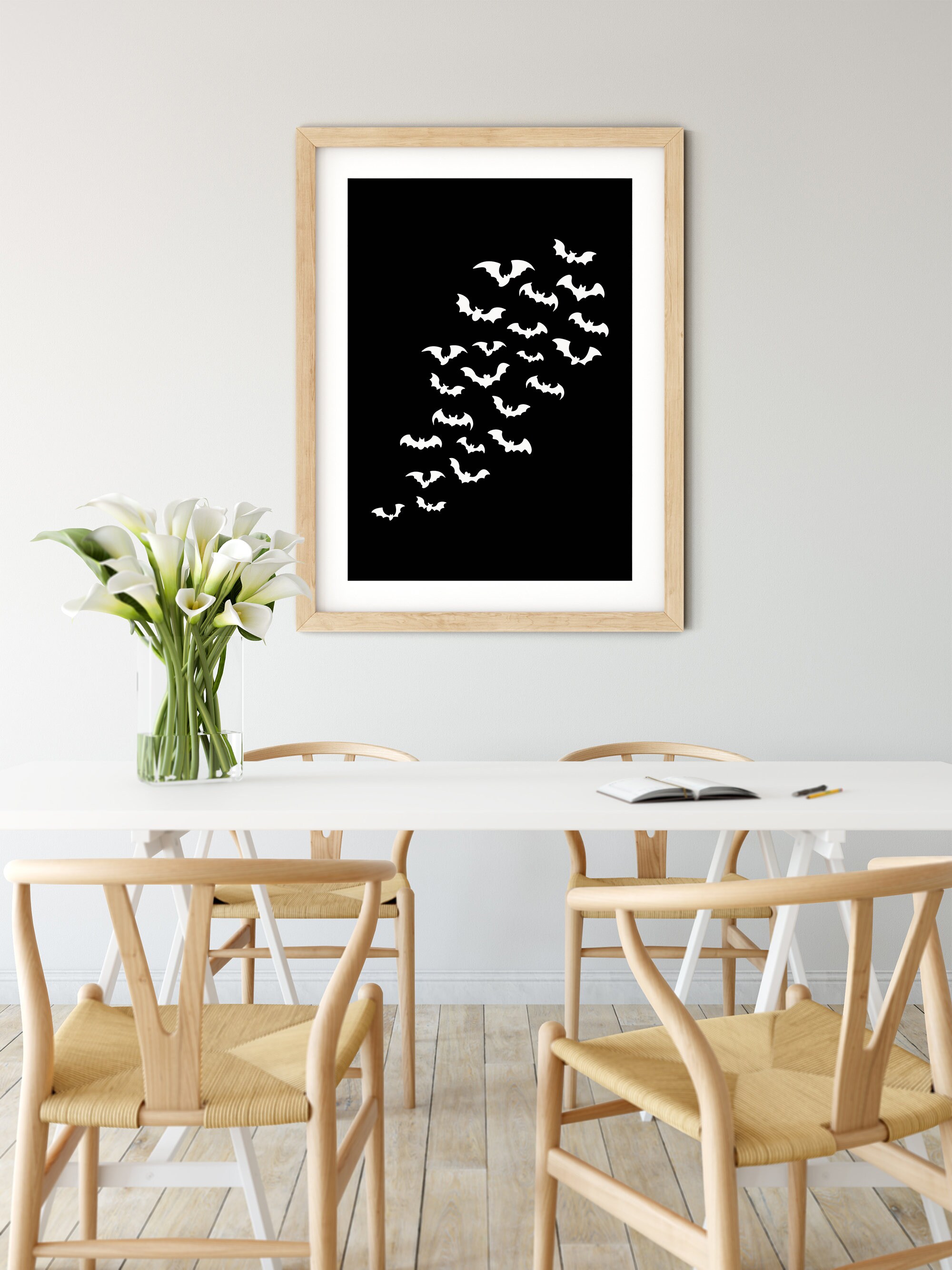 Fledermaus Autoaufkleber Set - 5 Gothic Designs Reflektierend