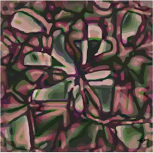 Beige Green Abstract Texture Art Print: Modern Wall Decor (Digital Download)