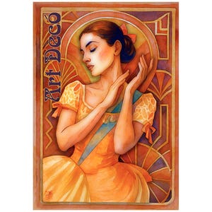 Art Deco Fashion Poster: Elegant Woman, Vintage Style (Digital Download A3/A4 JPEG Files)