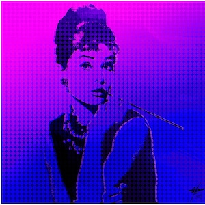 Movie poster, Audrey movie poster, Audrey Hepburn poster, Movie icon, Pop Art poster, Movie poster, Hollywood myth, Retro movie poster,