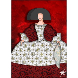 MENINAS DECOR SHEET | Prado Museum Art | Velázquez Painting | Classic Painting Art | Meninas Decorative Velázquez Masterpiece Digital Art
