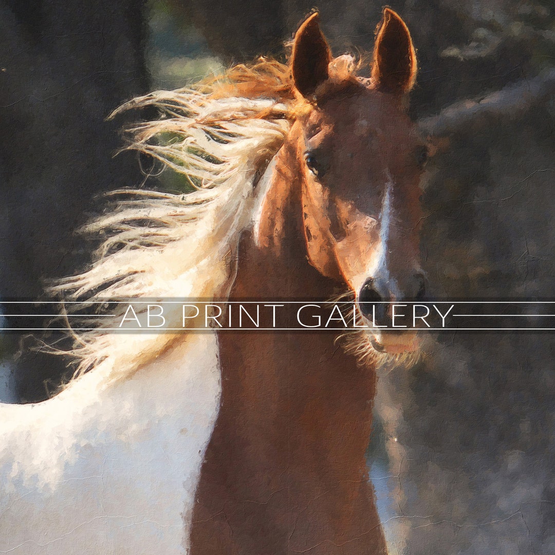 Printable Horse Portraits Collection Digital Oil Painting of Horses ...