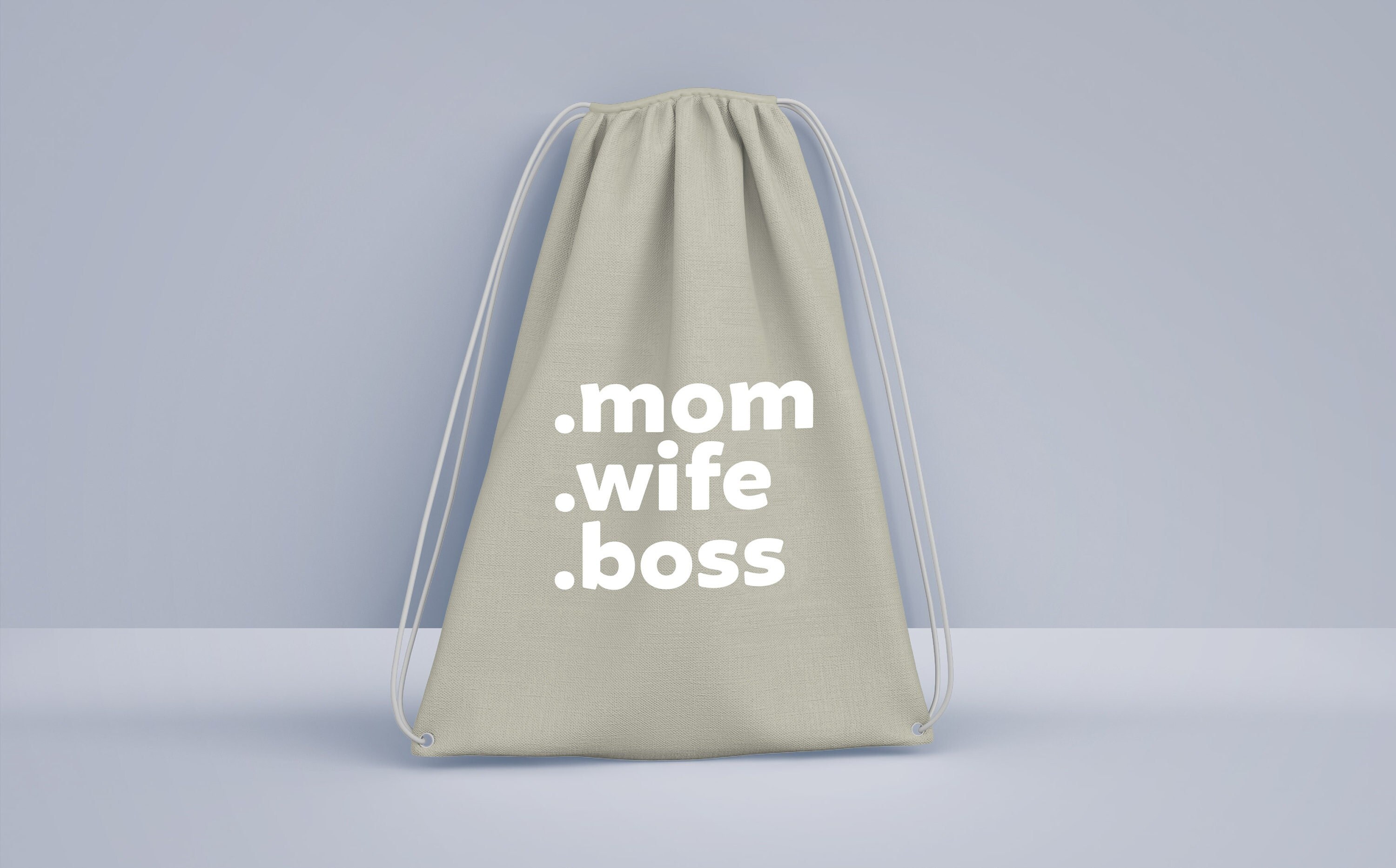 Wife.Mom.Boss. Baumwoll-Stoffbeutel – 12 Liter, 46 X 36 Cm, Mit Aufdruck, Öko-Tex Zertifiziert