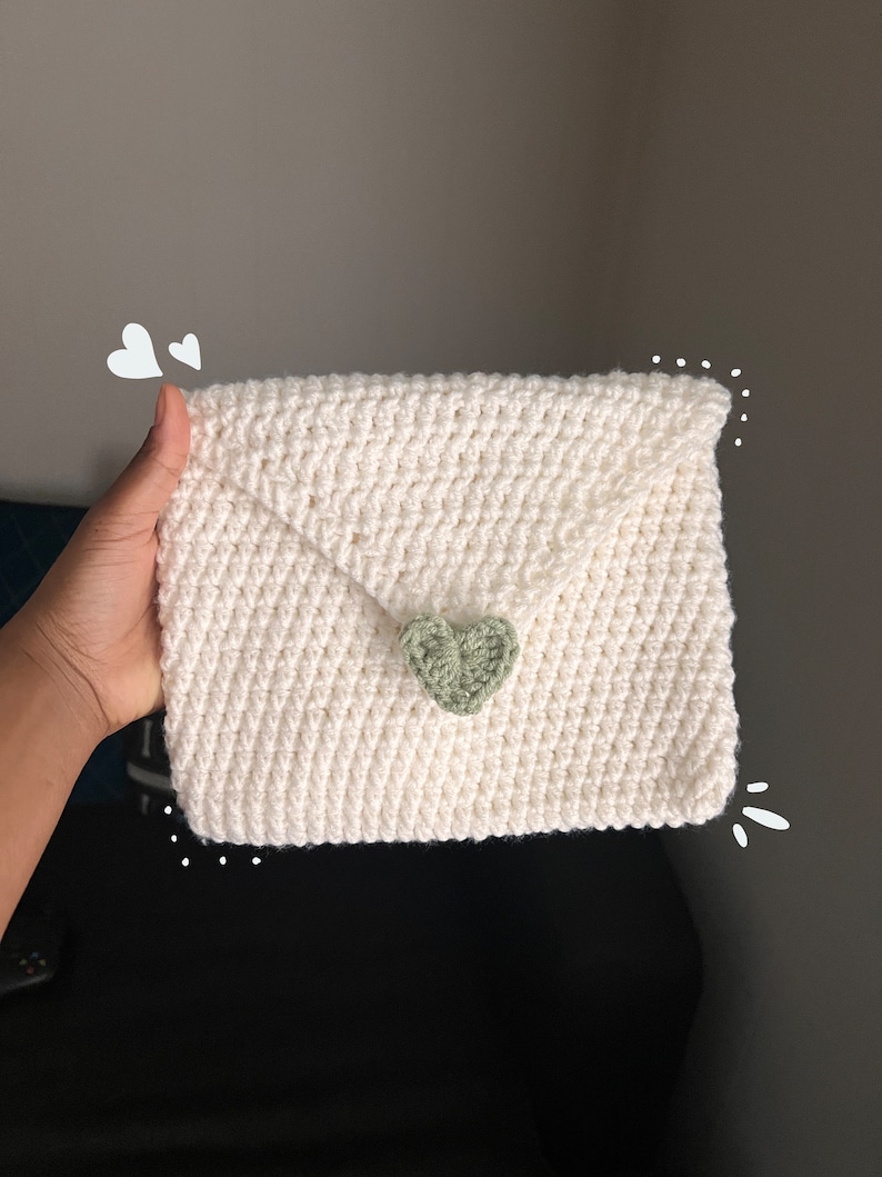 Crochet Love Letter Book Sleeve Handmade 3 Colors Made to Etsy