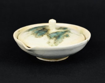 Handcrafted Stoneware Ceramic Shiboridashi in Natural Earthy Glaze