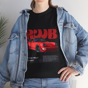 Maglietta RBW Porsche rossa e nera