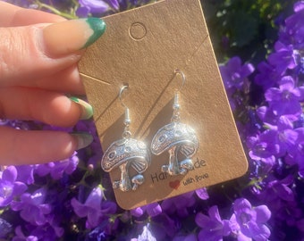 Mushroom earrings