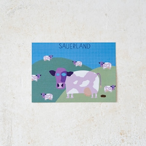 Sauerland - Postkarte, Karte DIN A6, Art Print