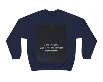 Love One Another John 13:34 Even the one you don't like, Unisex Heavy Blend™ Crewneck Sweatshirt main image 1