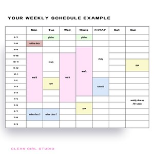 Weekly planner