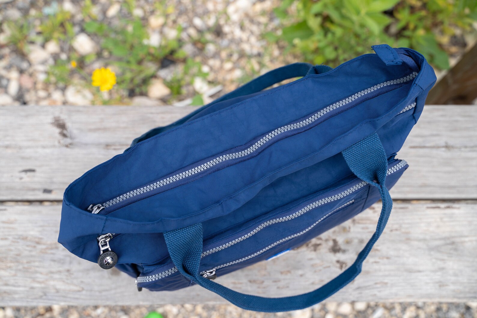 Blue Water Resistant Nylon Messenger Bag Multipocket Bag for Etsy