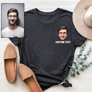 Custom Pocket Caricature Shirt, Personalized T-Shirts Caricature Face shirt, Customized Unique Elegant Quality tees, Pocket Caricature shirt